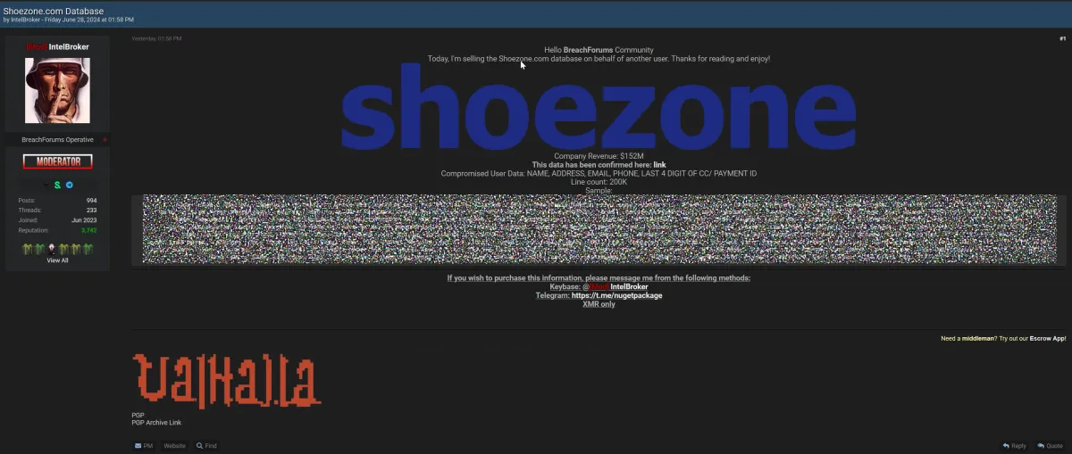 Shoe Zone Data Breach Exposes 200K Customer Records