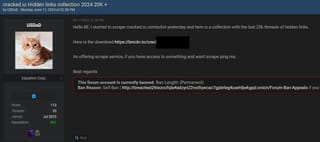 Massive Data Leak: 25K Hidden Links from cracked.io Forum Released