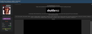 Shuttle Pass Suffers Major Data Breach: 67,000 Users' Information Leaked Online