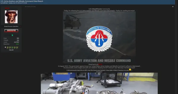 U.S. Army Aviation and Missile Command Data Breach